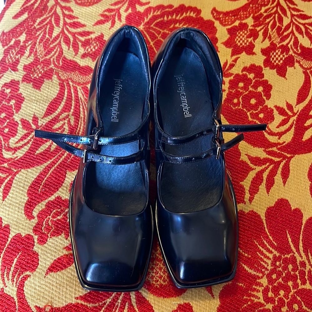 Jeffrey Campbell Square healed shoes